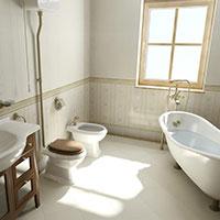 Duża luksusowa łazienka w stylu RETRO VK006